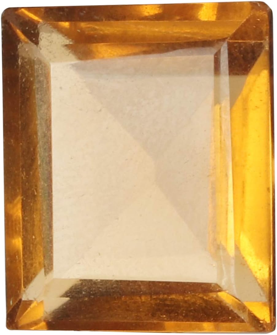 GEMHUB Yellow Citrine Gemstones 100 Ct Lot of 6 Pcs Mix Shape Yellow Faceted Natural Loose Gemstones for Jewelry Making AB-023
