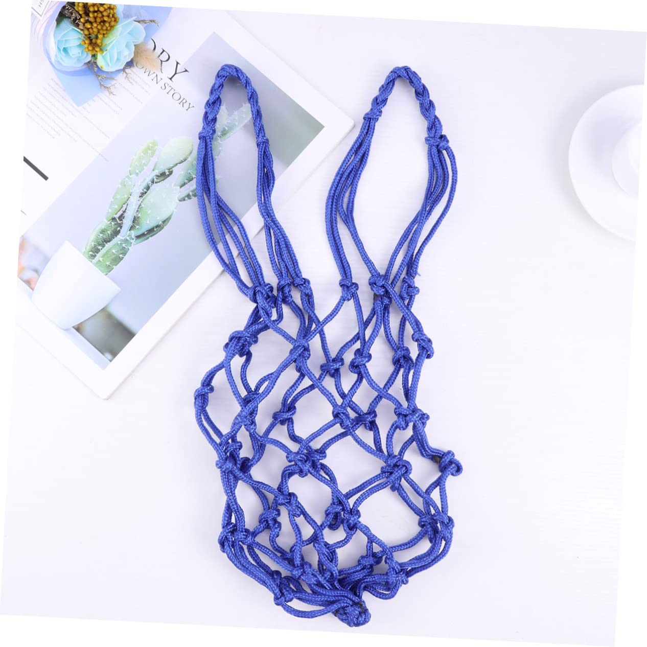 GOOHOCHY Basketball Single Ball Bag Drawstring Mesh Net Nylon Soccer Equipment Carrier Mesh Net Storage Bag Durable Nylon