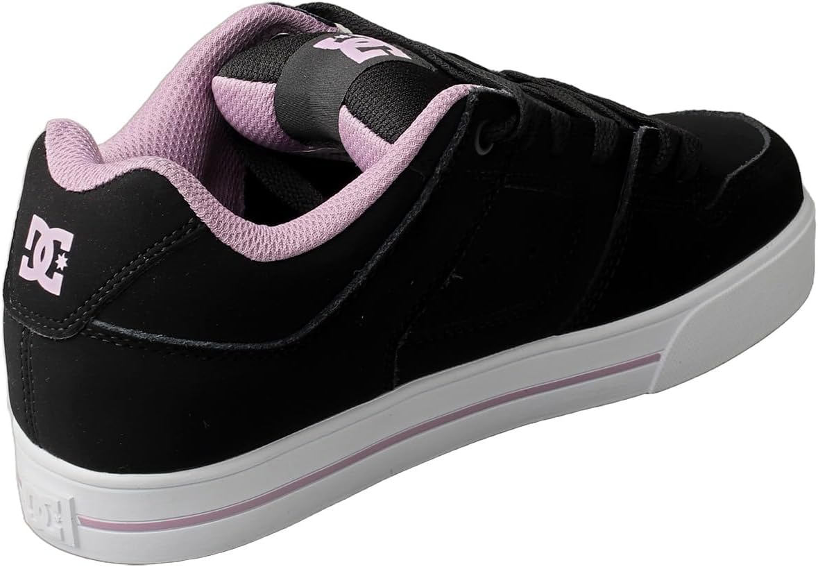 DC Shoes Womens Pure Trainer/Skate Shoe Black/Lavender