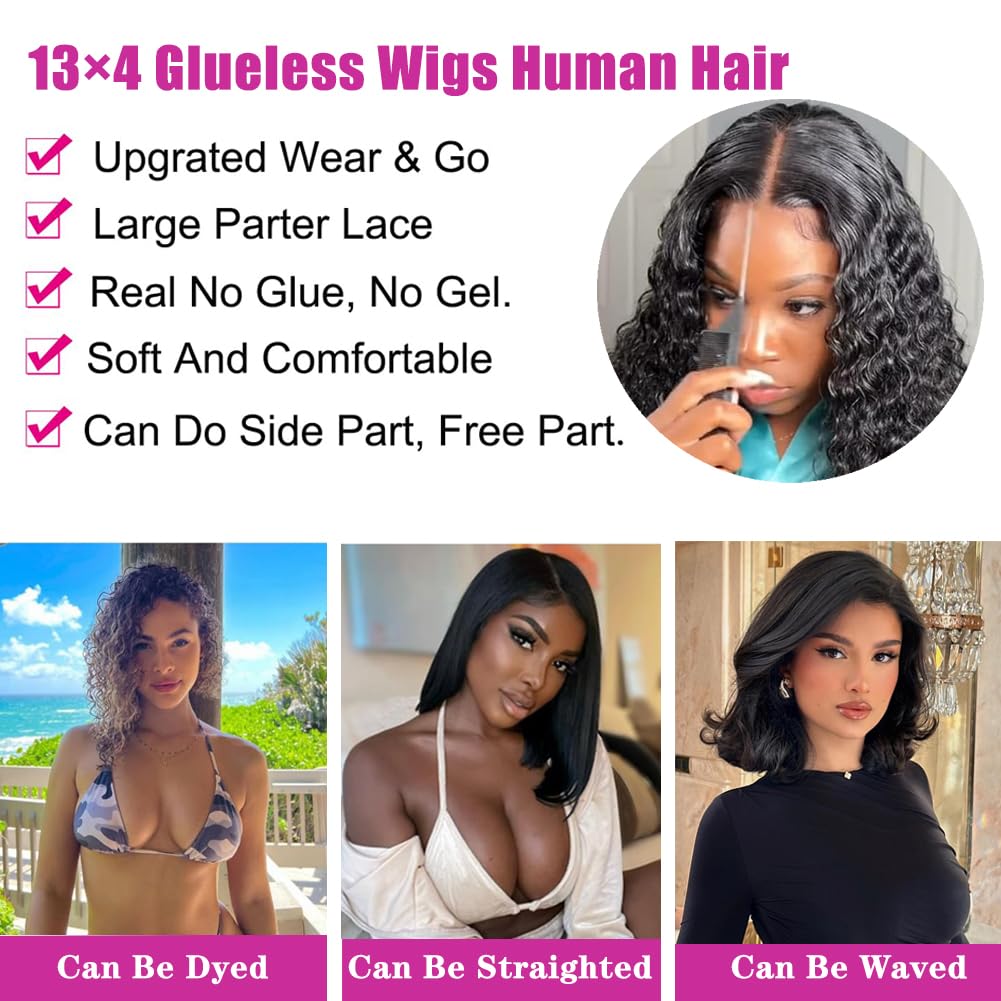 highlight wig human hair 16Inch-36Inch (1B black color, 14 Inch)