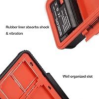 Vista 4 de LENSGO Estuche para tarjeta de memoria de batería de cámara, funda protectora dura para tarjeta de memoria, resistente al agua, antigolpes, caja