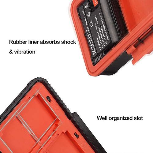 Miniatura 4 de LENSGO Estuche para tarjeta de memoria de batería de cámara, funda protectora dura para tarjeta de memoria, resistente al agua, antigolpes, caja de