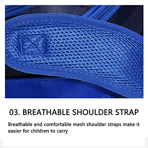 Reorzon Kids Toddler School Backpack 3D Comic Student Schoolbag Waterproof Lightweight Elementary Bookbags For Boys Girls (Blue, 27Cm*16Cm*36Cm) #TOP7