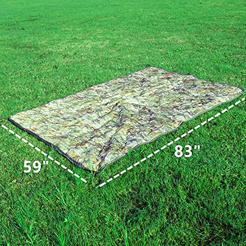 iRonsnow Camping Emergency Blankets, Waterproof Military Grade Army Poncho Liner for Outdoor Travel Picnic Hiking Jungle Woodland Cold Weather Survival - Thumbnail 3