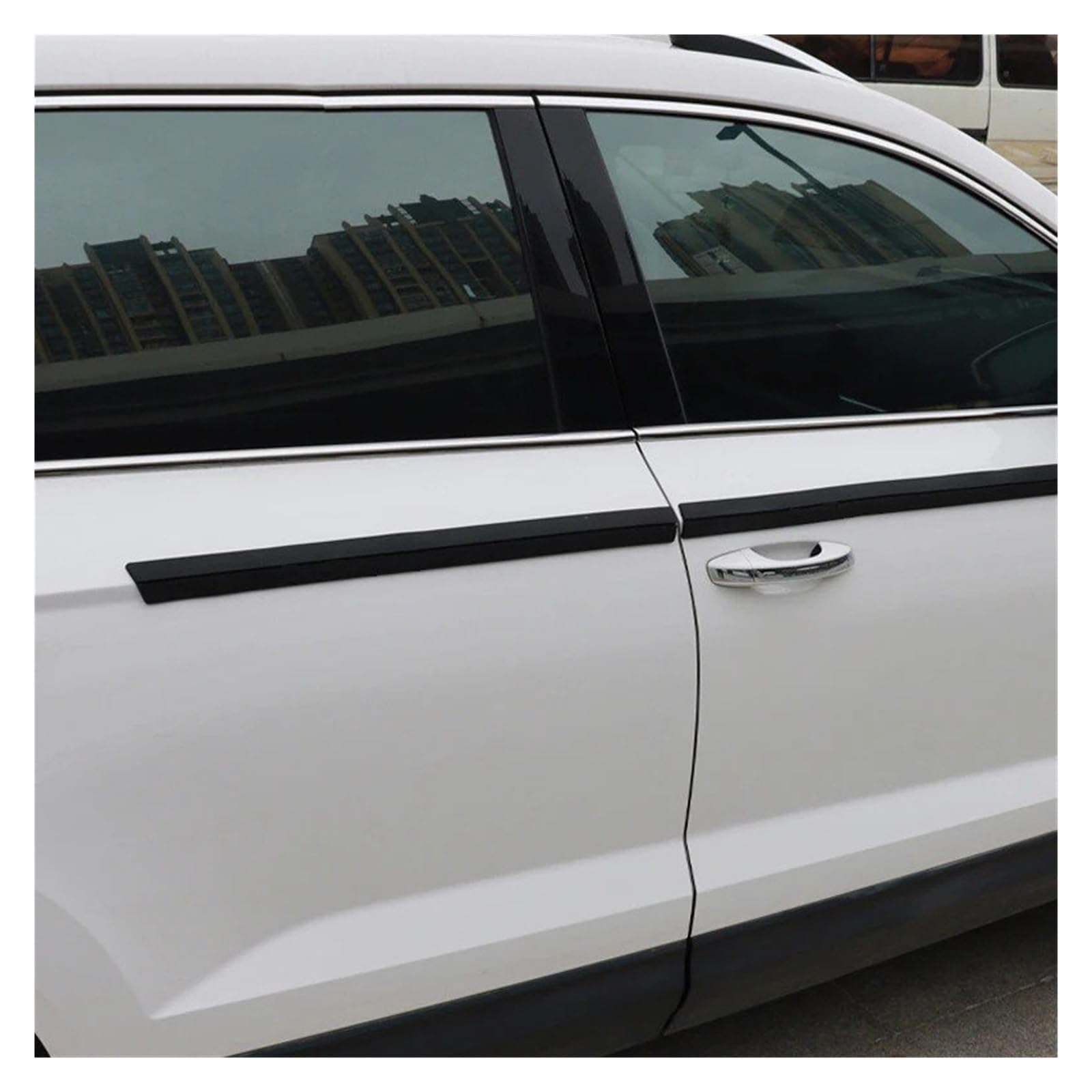 Per Ford Per Focus Car Door Side Protector Davanzale Striscia Anticollisione Protezione Bordi Portiere(Black 4L)