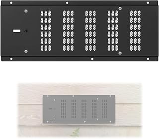 Crawl Space Vent Cover,Foundation Vent Cover for Crawl Space Garage Attic Home Improvement,16"x6.5" Outdoor Foundation Air Wall Vent with Damper&Screen to Reduce Moisture,Black,1PCS