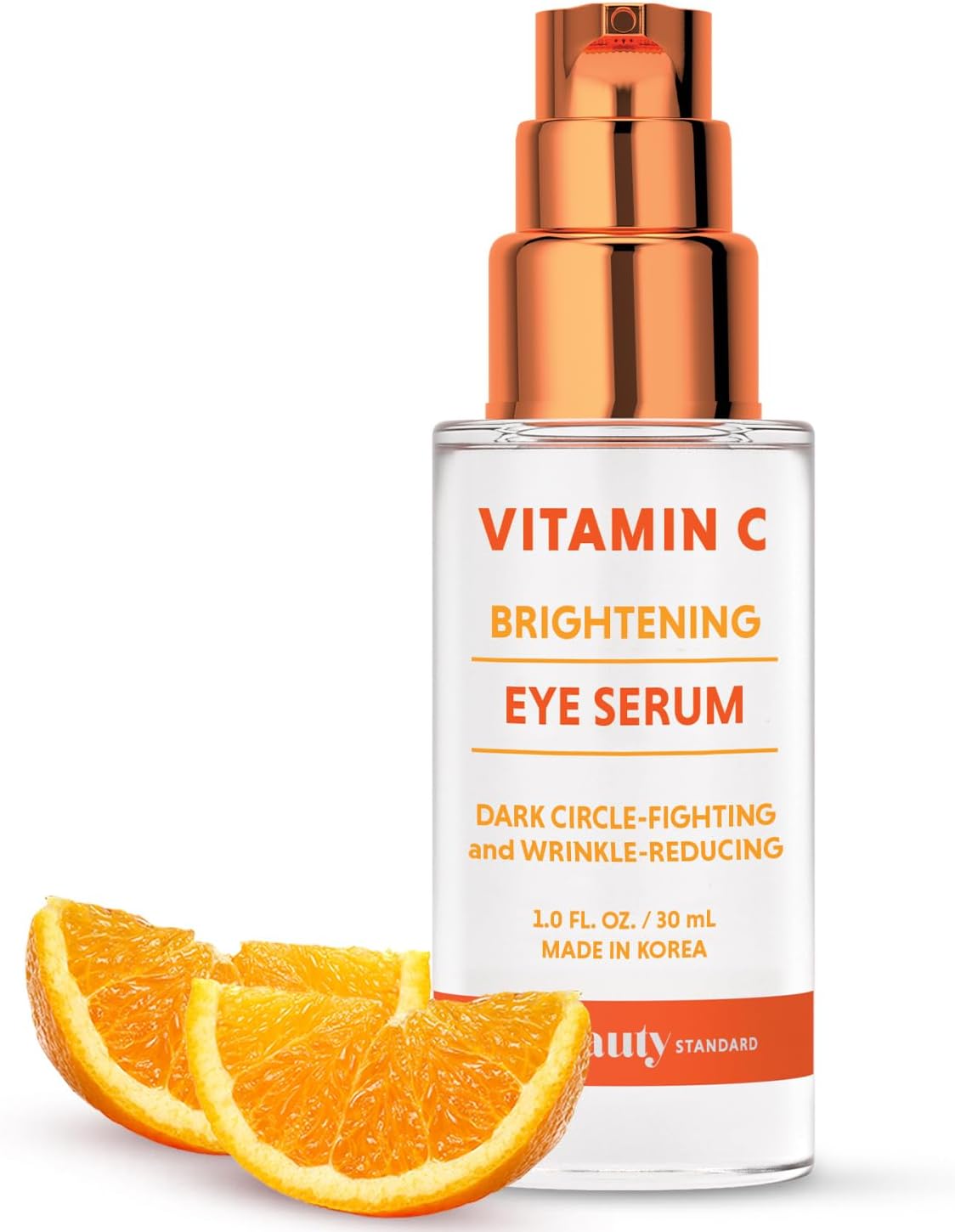 Vitamin C Under Eye Serum - Anti-Aging, Reduces Puffiness, Dark Circles & Wrinkles, Hydrating - Dermatologist Tested, Korean Skin Care - 1 oz / 30 ml