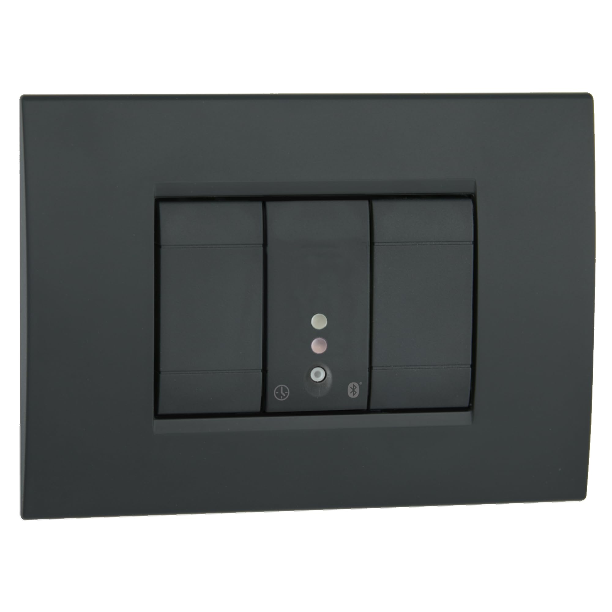 VEMER VE798300 MINI TIME - Interruttore Orario Digitale Bluetooth da Incasso 1 Modulo, Timer con Programmazione Oraria e Astronomica via App per Luci, Cancelli, Tapparelle, Grigio