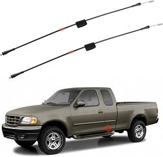 Rear Door Lower Latch Cables compatible for Ford F150 1997-2003 Heritage F150 2004 F250 1997-1999 Left & Right Back Door Lower Latch Cables Repair Kit 23.5 Inch