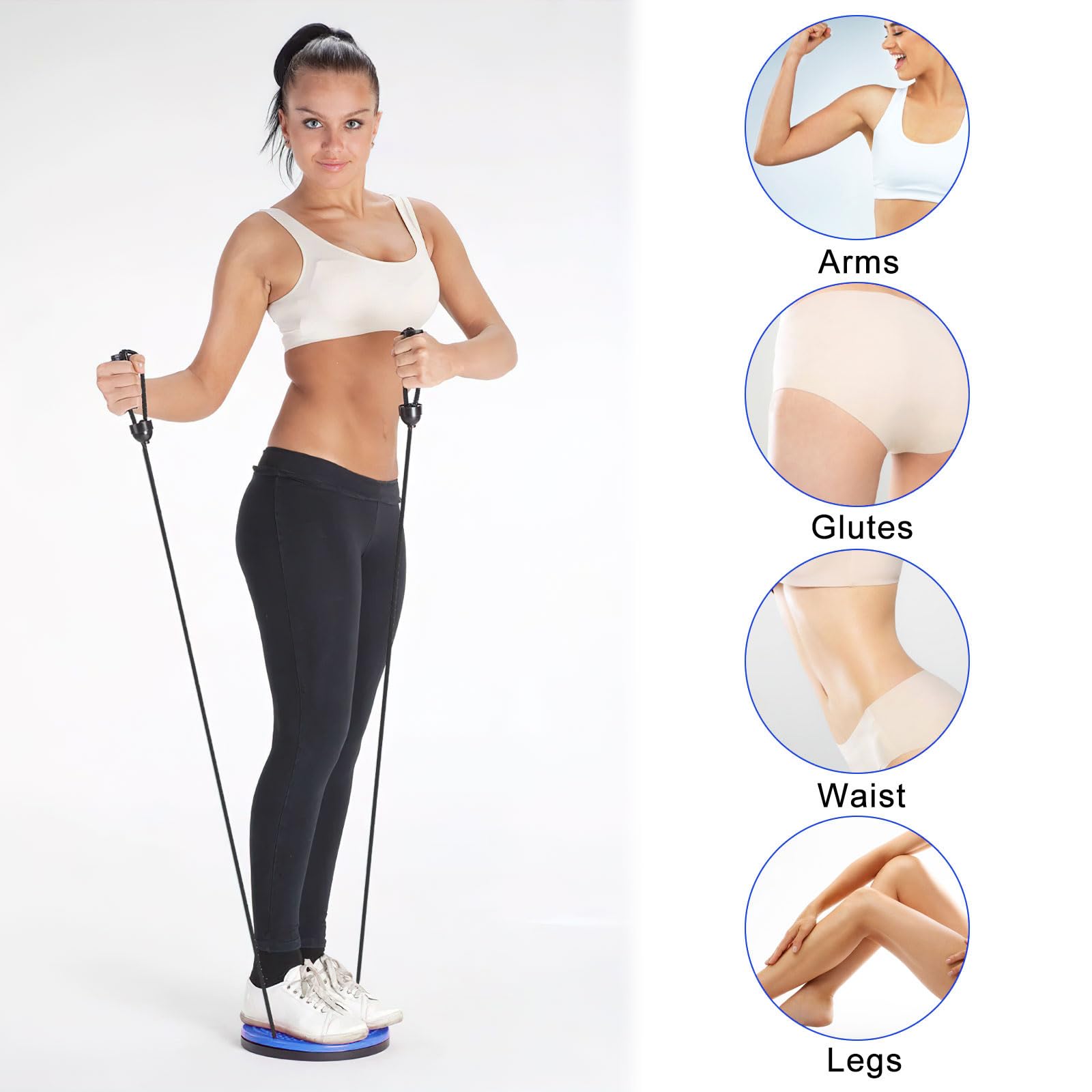 Plateau Tournant De Taille – Disque De Torsion Avec Massage Plantaire, 27,5 Cm, Pour Fitness Et Perte De Poids