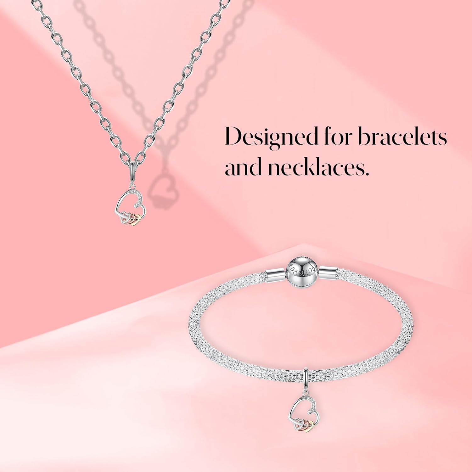 S925 Charms for Pandora Bracelets and Necklaces, Gifts for Love, Couple, Family, Friend, on Birthday, Anivesary, Christmas, Valentine's Day, Mothers Day - Image 2