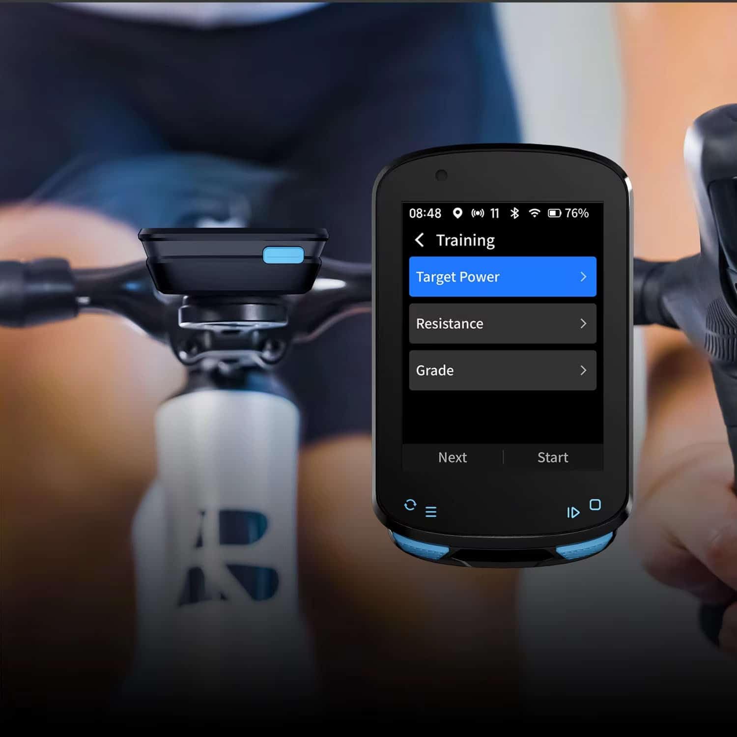 ridelyvo CC600 bezprzewodowy komputer rowerowy z kolorowym ekranem, nawigacja GPS, WiFi i Bluetooth, szybkie pozycjonowanie 5s, bezpłatny trening w pomieszczeniach