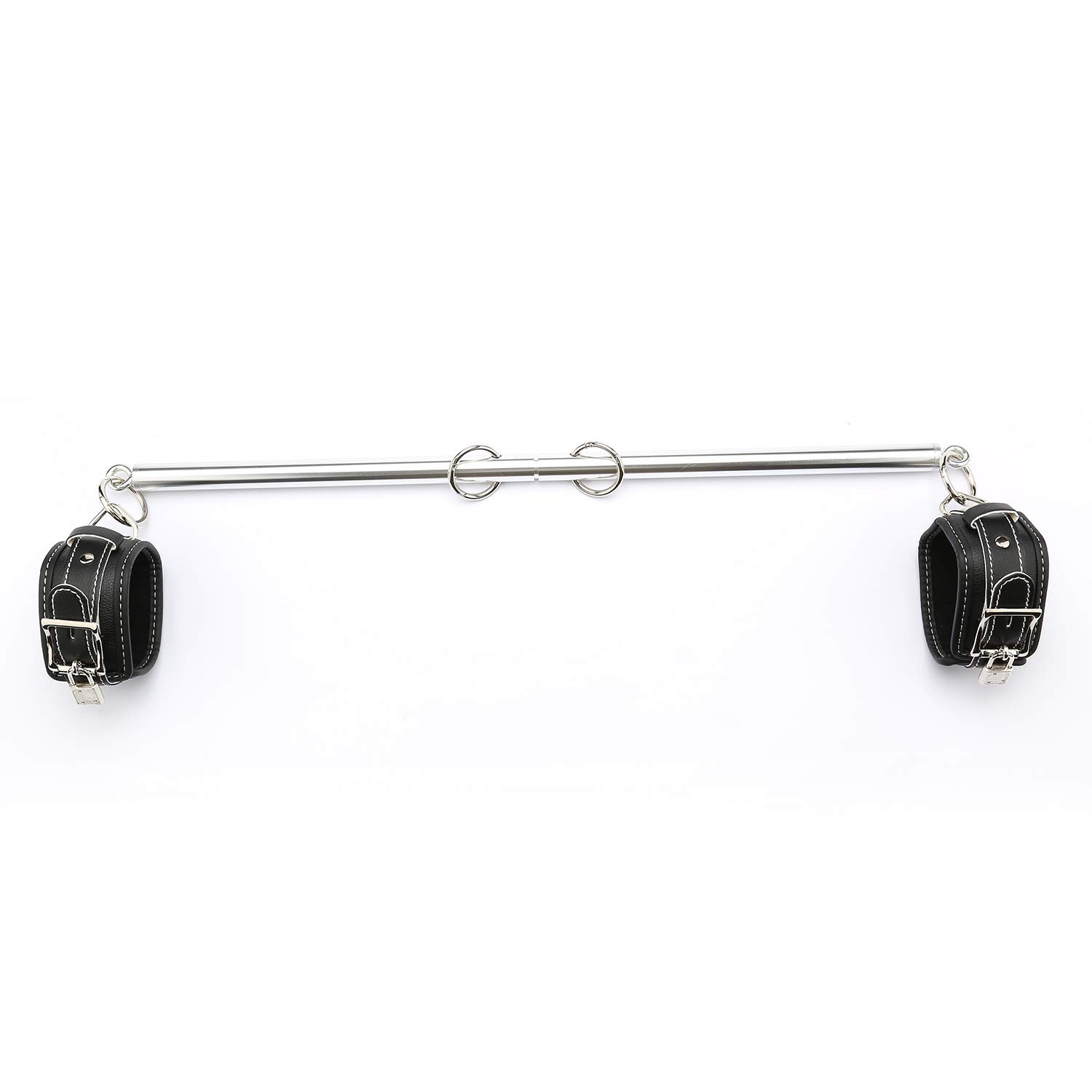 EXREIZST Adjustable Silver Spreader Bar with 2 Adjustable Black Straps Expandable Tool Kit