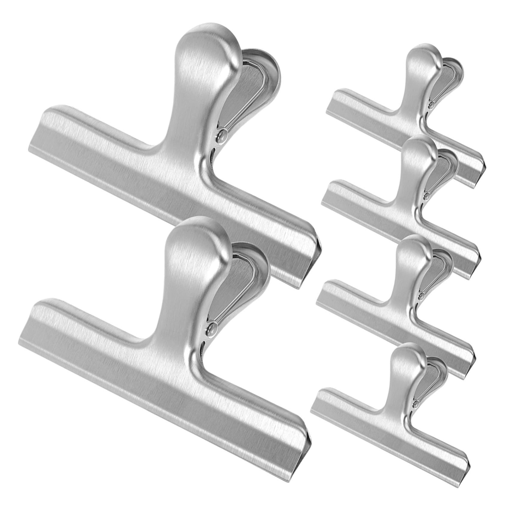 Pinces inox multifonctions clips scellants pour sacs alimentaires et bureau