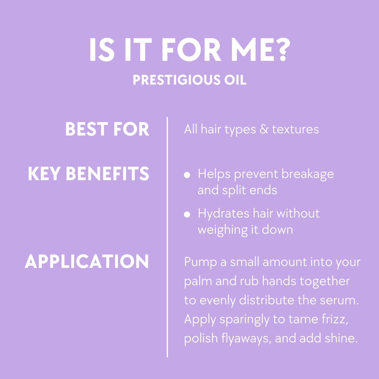 Prestigious oil 75 ml