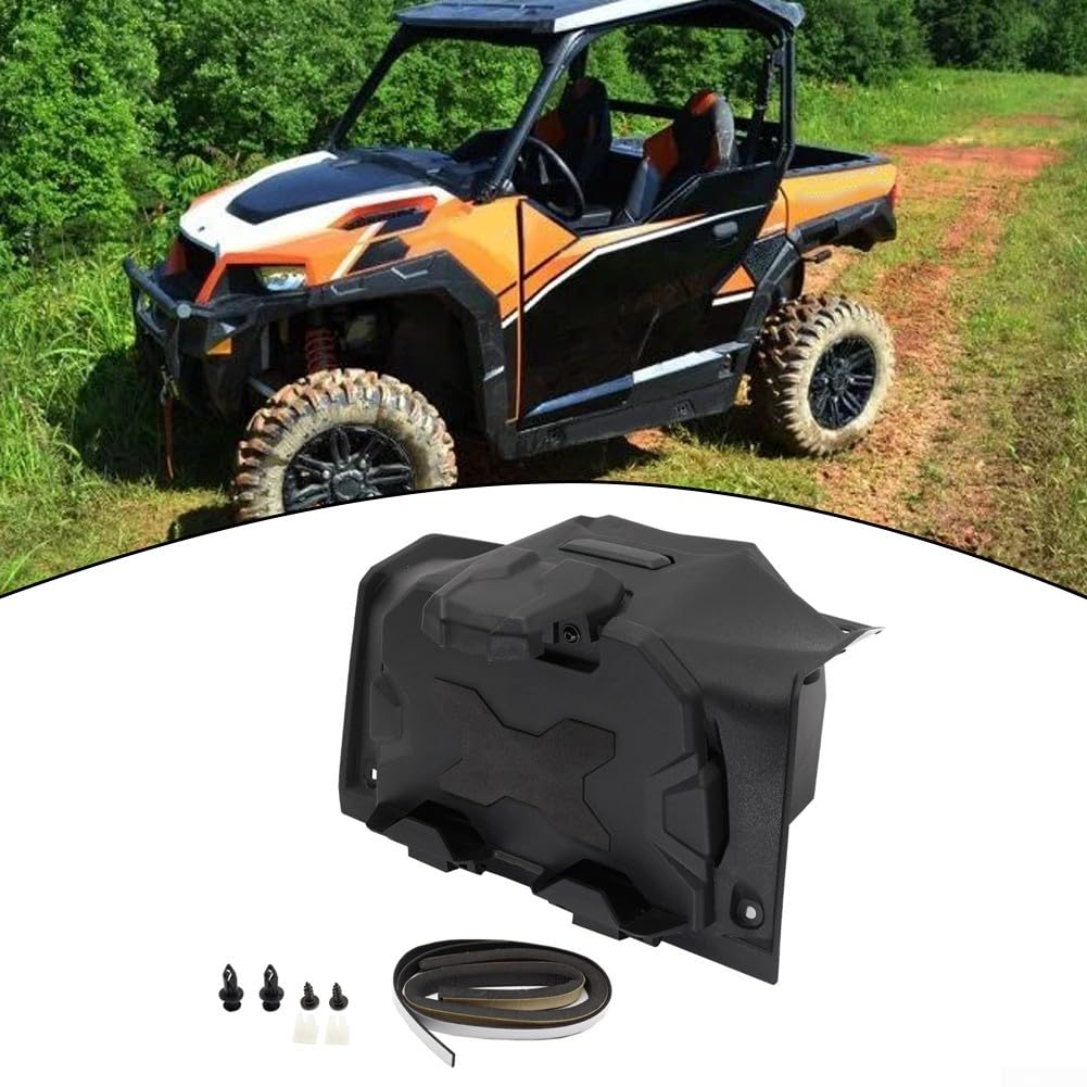 Boîte de rangement avec support de téléphone pour appareil électronique Polaris pour RZR XP1000, RZR XP4 1000, RZR Trail S 900/1000 et modèles Turbo 2019-2023 – Construction en polyéthylène