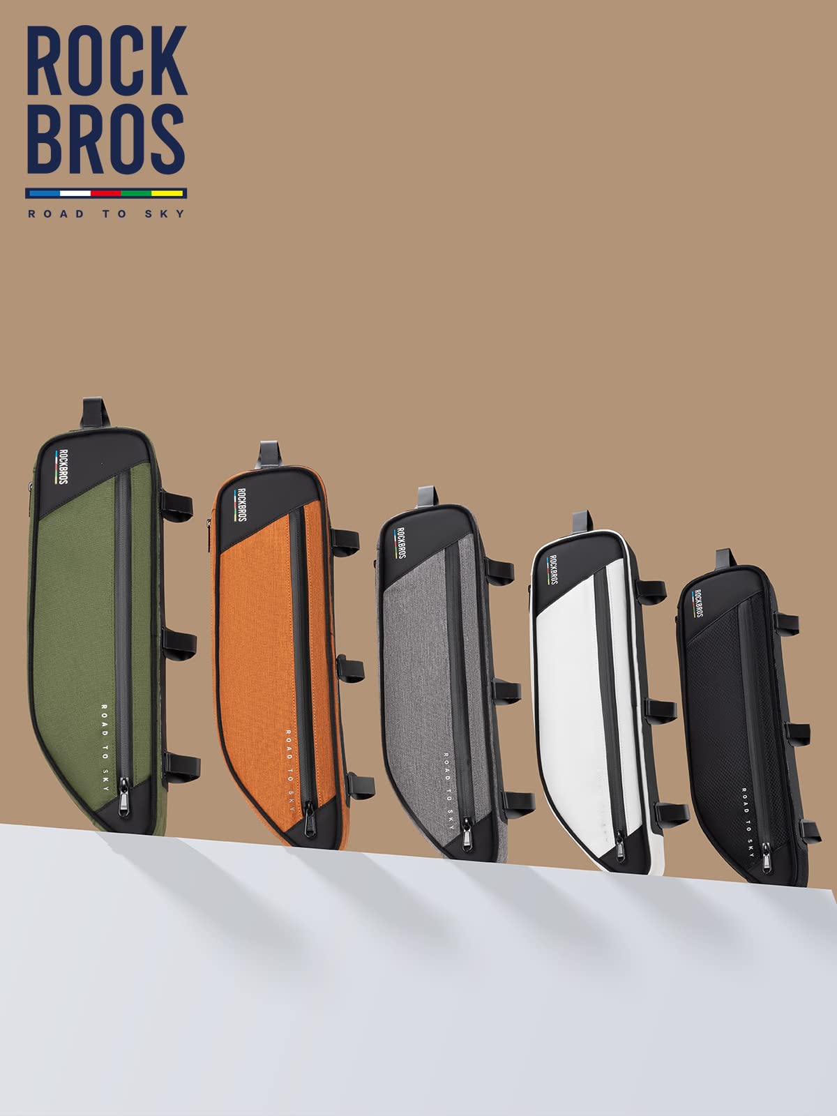 ROCKBROS Sacoche de cadre de vélo étanche pour vélo - Série Road to Sky