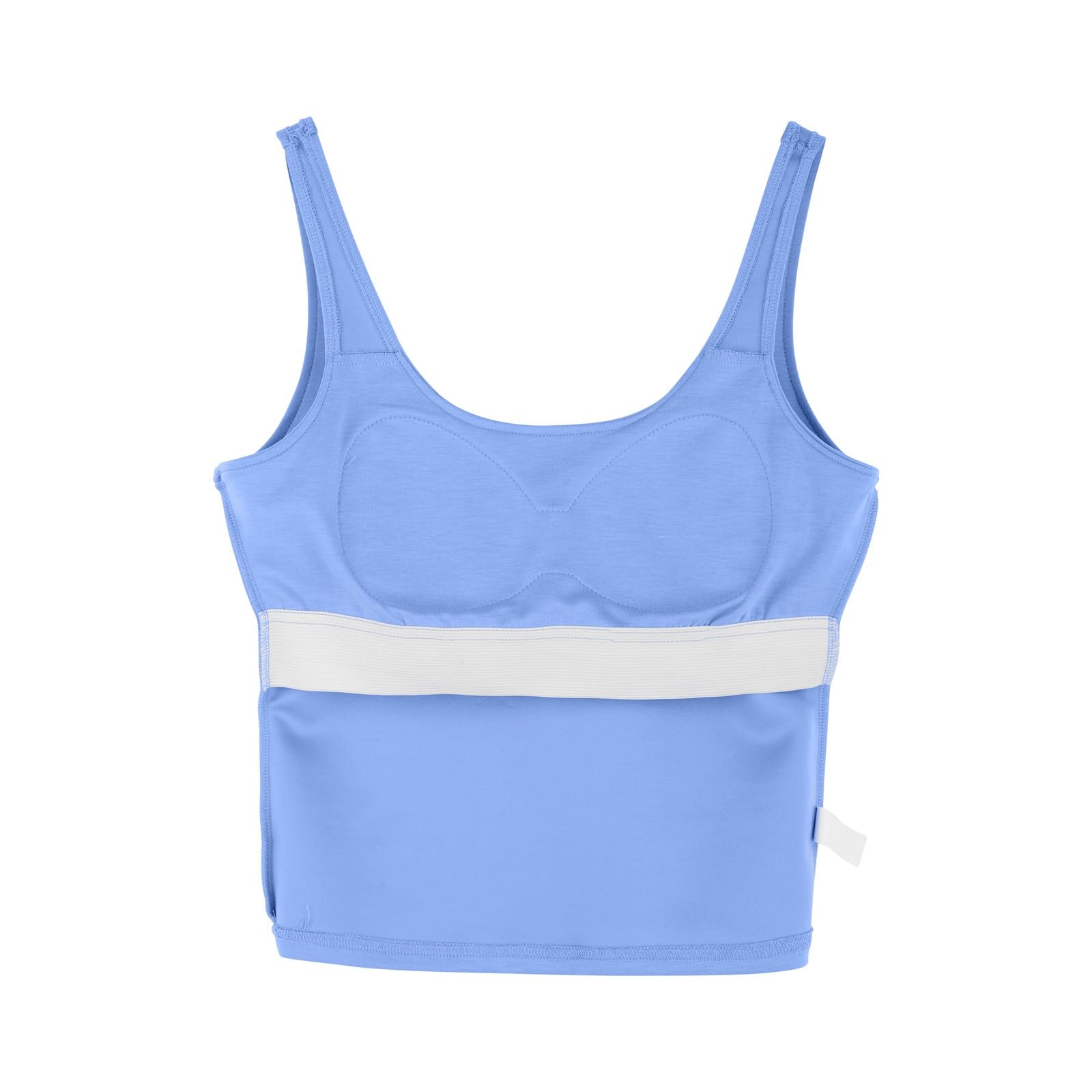 Camisola Tops para Mujer UK Soporte Levantamiento Algodón Sujetador Incorporado Cuello Cuadrado Chaleco Cami Correa Luz Agregar Acolchado Sin Mangas Tiras Yoga Ajuste Seco Moda Casual Gimnasio