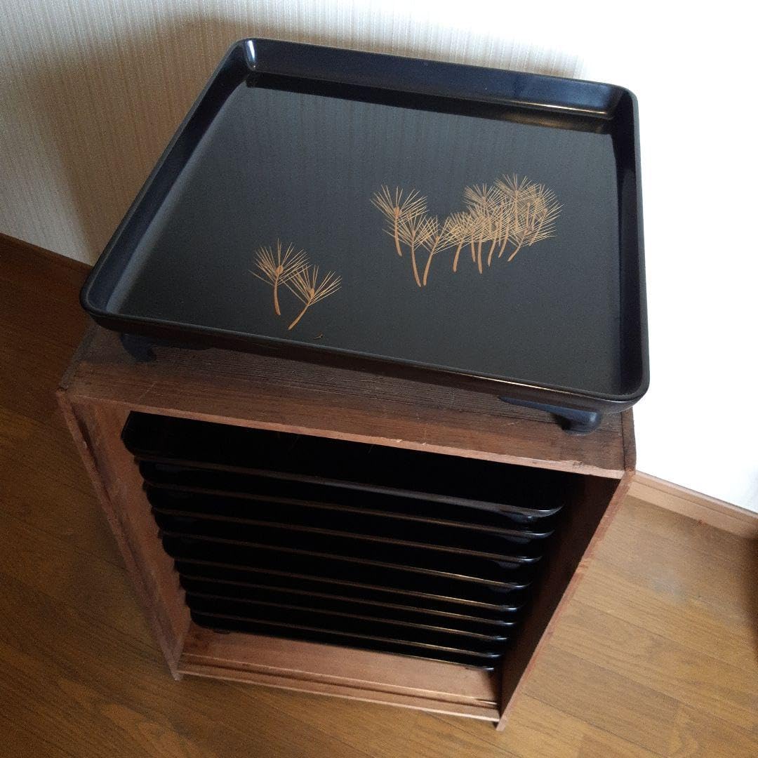 木曽塗り 漆工房野口さん半月弁当 2個 木曽塗り 漆工房野口さん半月