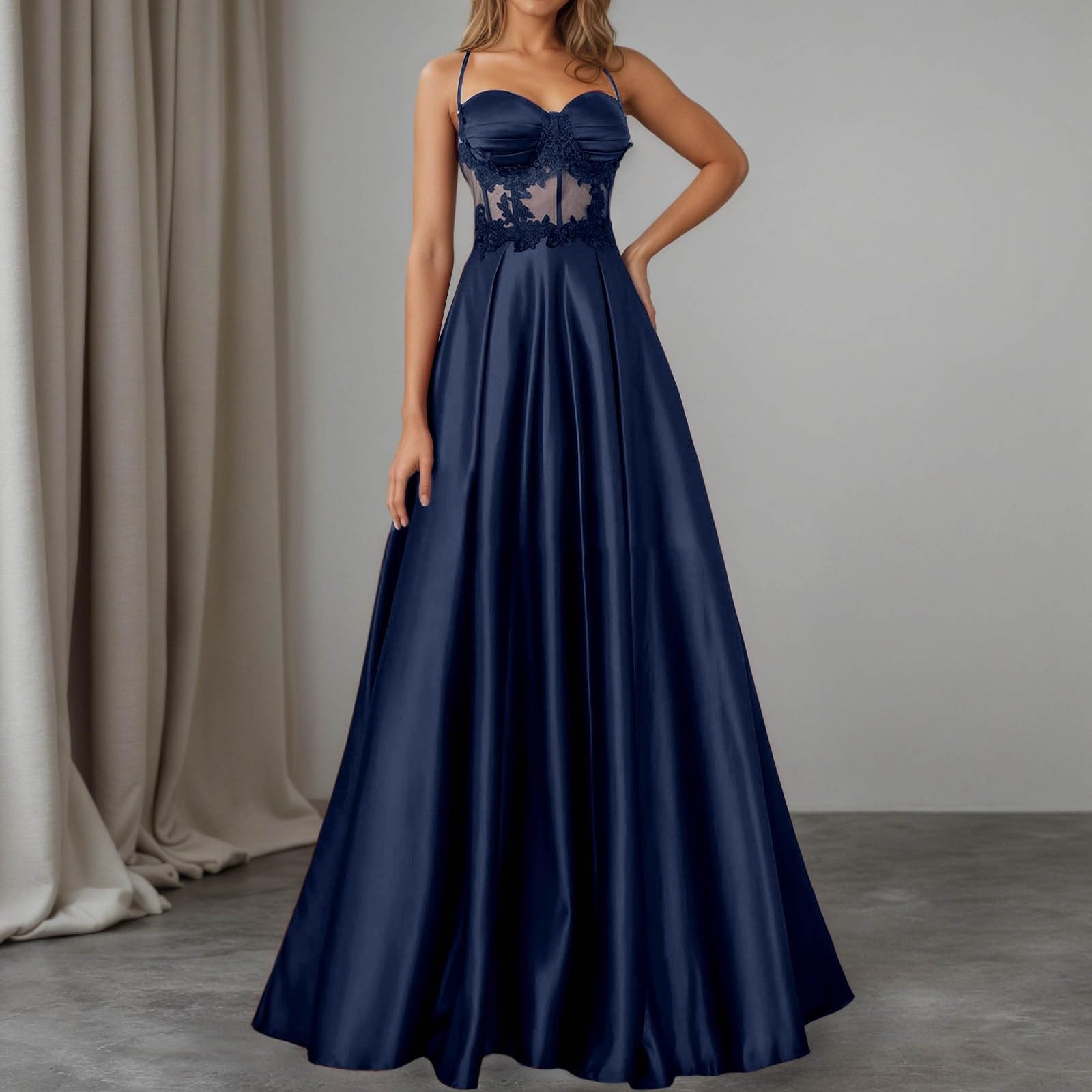 Vestidos Largos Verano Mujer,Elegante Vestido Informal de Mujer, Vestido Largo con Hombros Descubiertos, con Sujetador Incorporado, Corte Ajustado, para Fiestas de Noche y cenas Formales