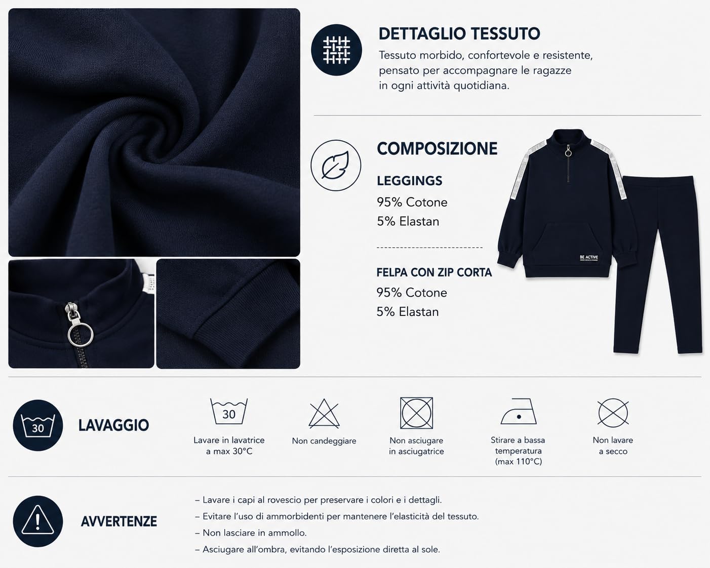 Conjunto deportivo para niña con sudadera y pantalón, leggings, azul con detalles gráficos, cómodo y versátil para estaciones frescas – Mono para niñas y niñas 7732