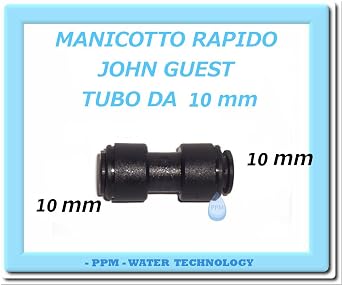 John Guest PM0410E Union Connector Pack of 10