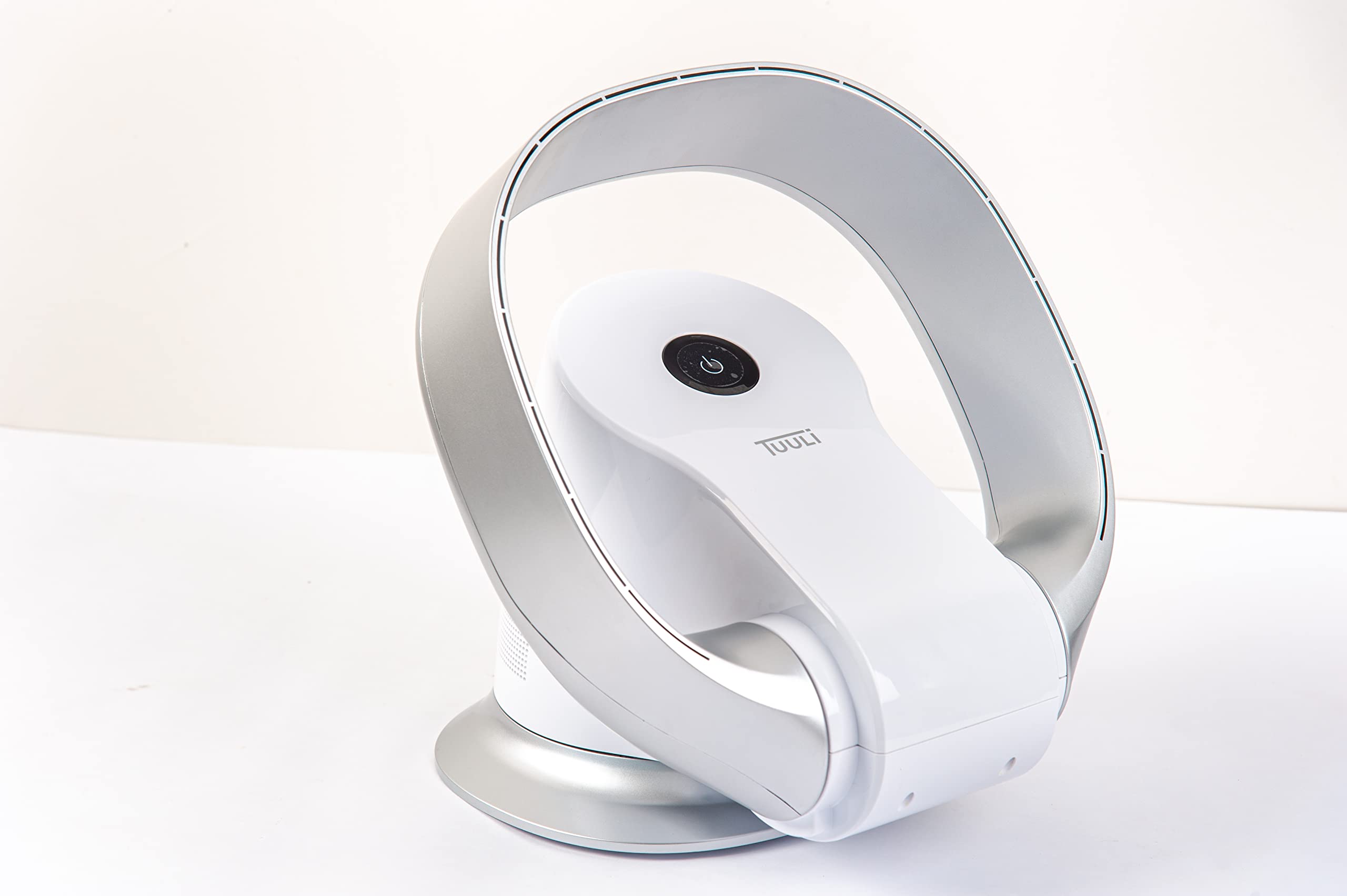 Tuuli Ventilatore da Parete Senza Pale: 9 Velocità, Oscillazione 80°, WIFI, Touch Screen, Telecomando, Risparmio Energetico (1, BIANCO)