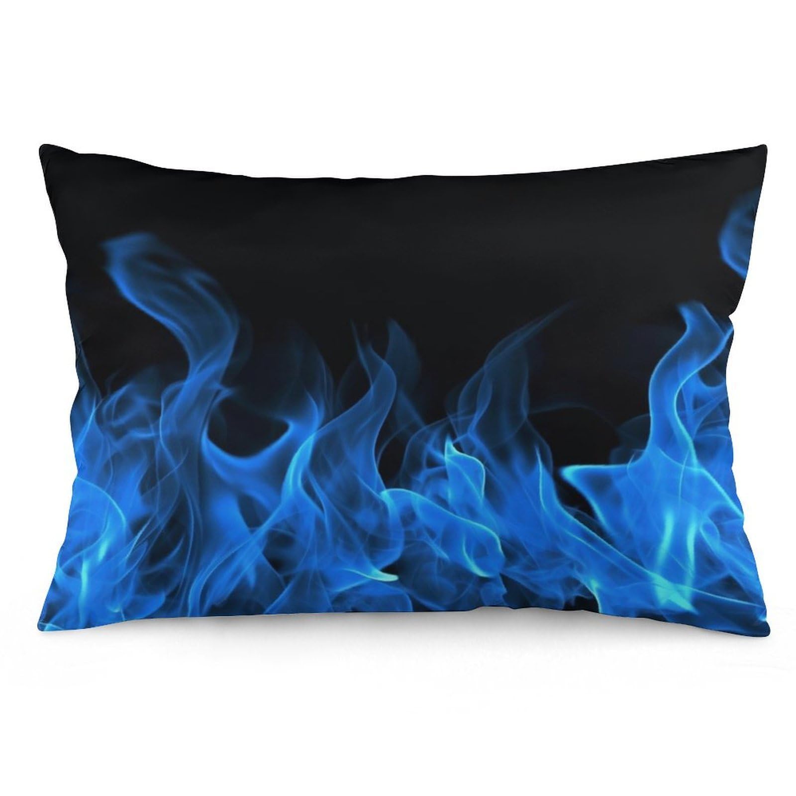NONHAI 2 Pack Pillow Cases for Hair and Skin, Soft Breathable Pillow Case Covers with Hidden Zipper, Blue Flame Pillowcase 20"x30" Pillow Covers for Sleeping Gift