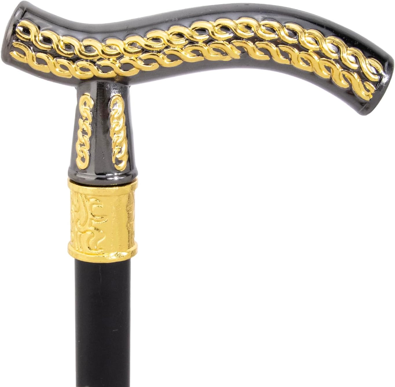 Yellow Black Flower Wheatear Luxury Fashion Walking Stick for Party Decorative Cane Elegant Crosier Knob Walking Stick 93cm