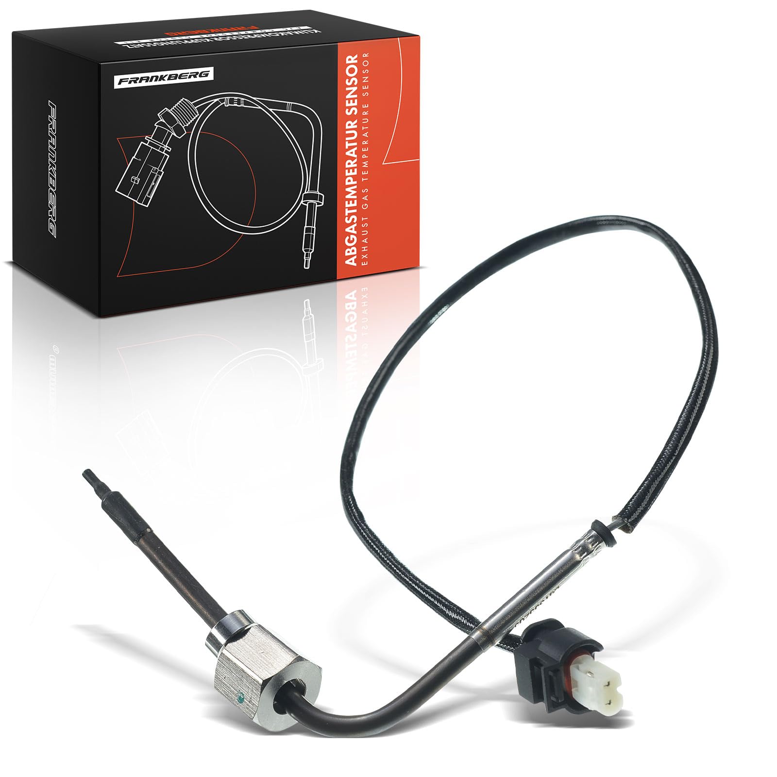 Frankberg Sensore di temperatura dei gas di scarico 0081534128 | Compatibile con: Vito/Mixto Van W639, Vitobus W639, Classe M 166, Viano W639, Classe E Modello T S211, Classe E W212
