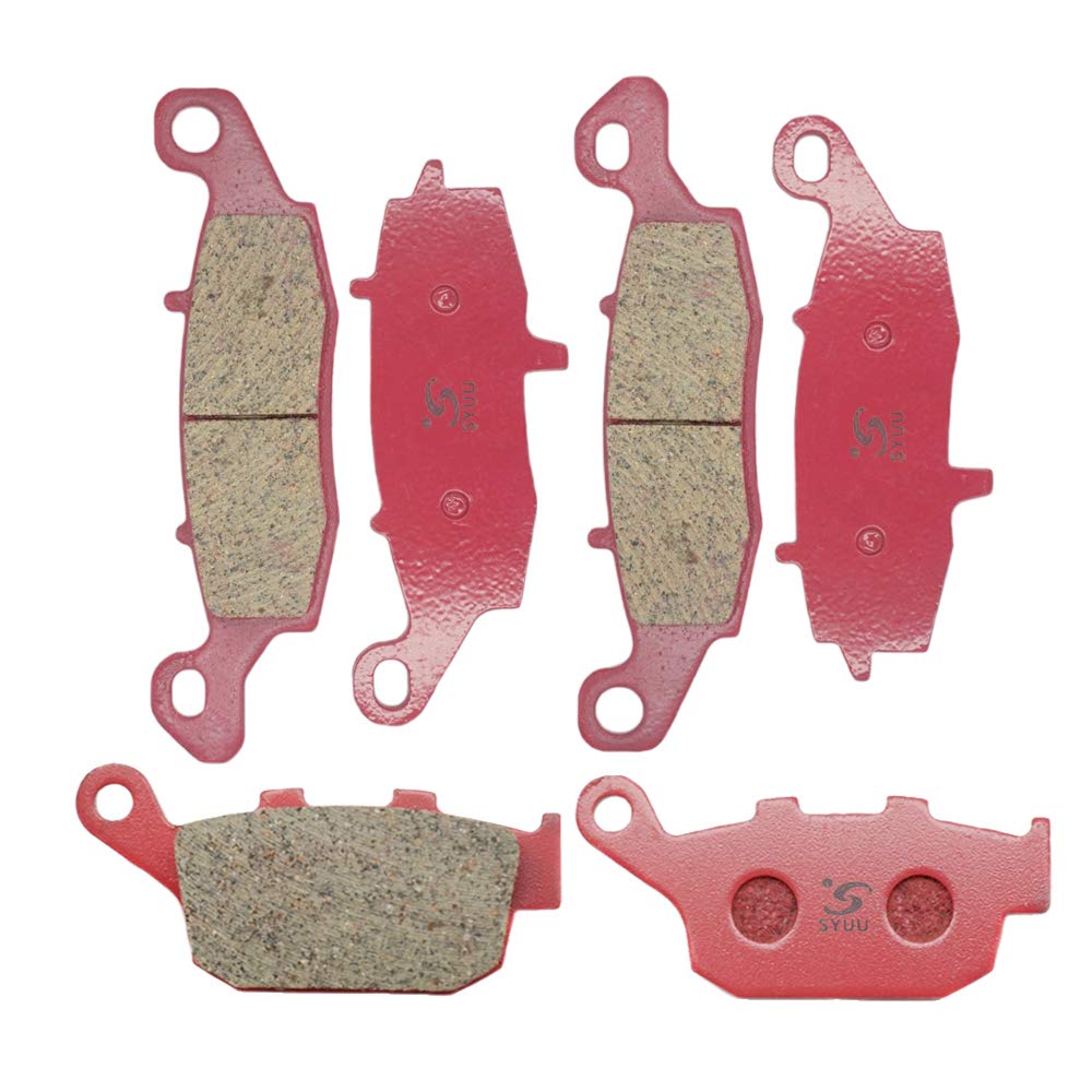 S SYUU Pastiglie freno in ceramica anteriori posteriori compatibili con Suzuki SFV 650 K9/L0/L1 Gladius 2009 2010 2011 2012 2013 2014 2015 SV 650 2016 2017 per autostrada costiera FA229F FA231F FA496