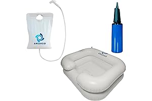 AMDASO Portable Hair Washing Basin for Bedridden Patients - Portable Shampoo Bowl, Sink for Bed