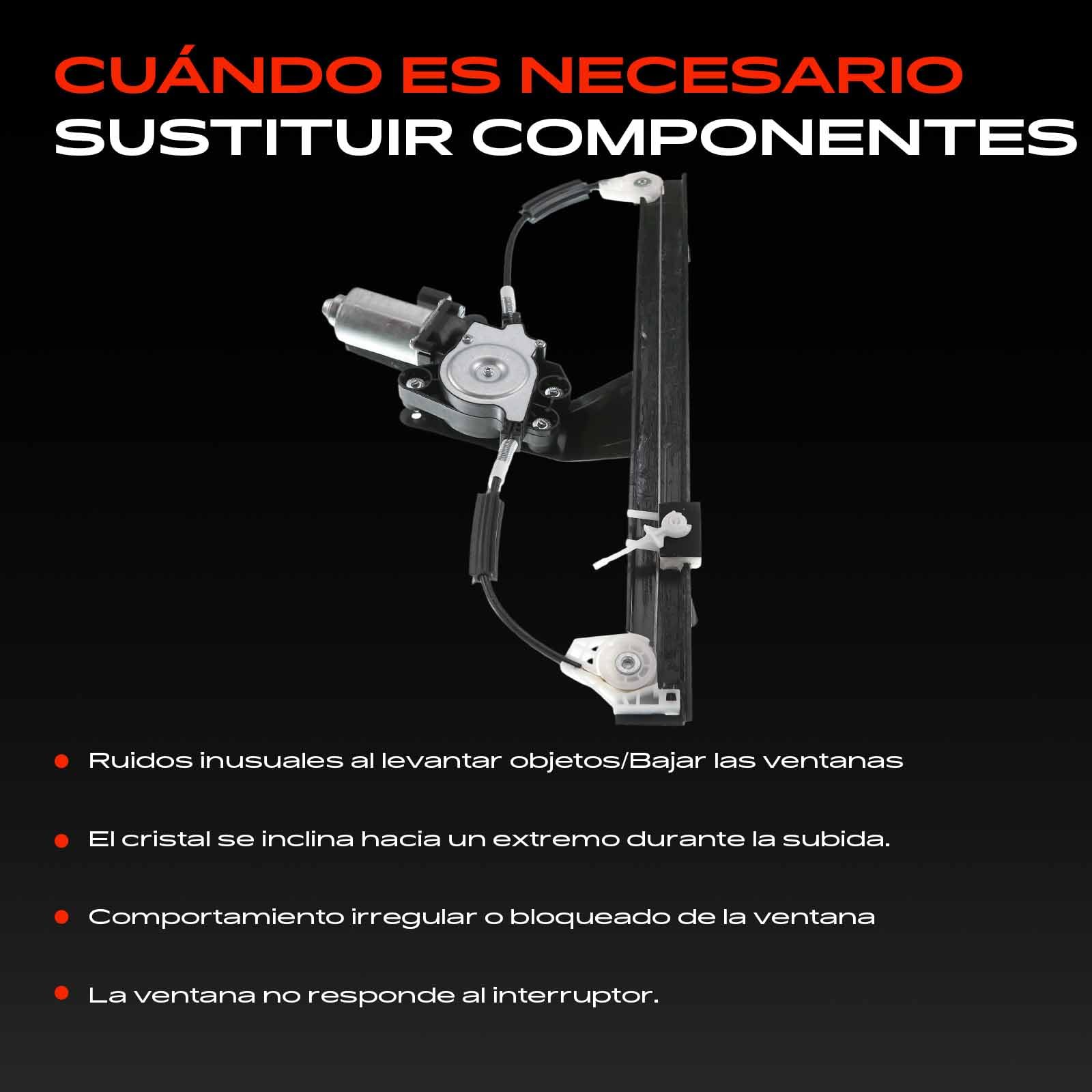 Frankberg Elevalunas eléctrico con Motor Ventana Delantera Derecha Compatible con Doblo 119 223 MPV/Furgoneta 2001-2010 4/5-Puertas Sustituir# 46751438