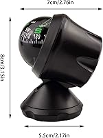 Vista 3 de Negro ajustable bola visión nocturna brújula barco Dash Mount, coche ajustable para coche, barco marino