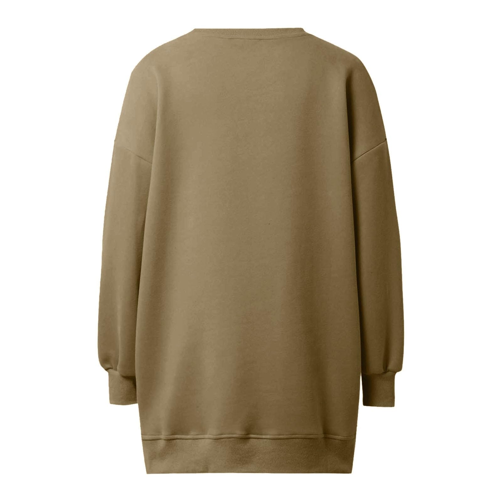 Sudadera Mujer Sin Capucha，Sudadera Informal de Manga Larga sin Capucha con Cremallera Frontal y Cuello para Uso Diario en Color sólido