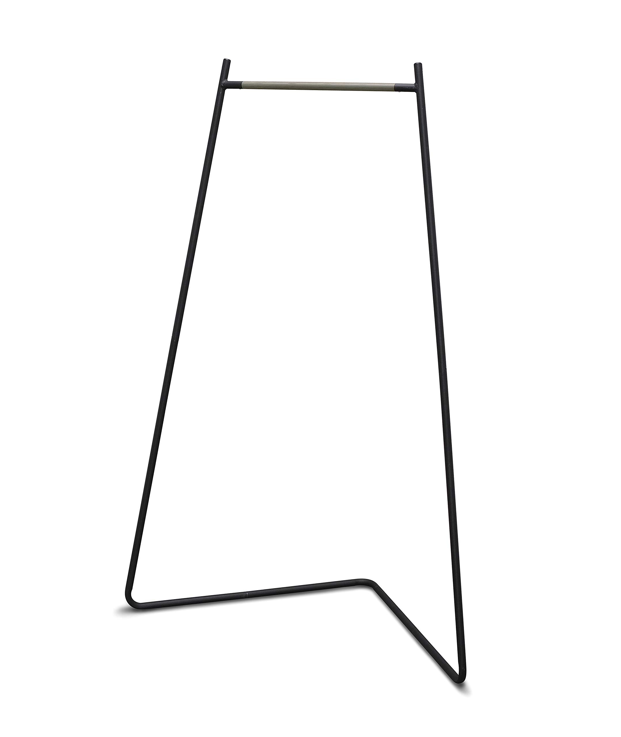 Iris Ohyama, Schlafzimmeraufbewahrung, Metall-Kleiderständer, Eckkleiderschrank, 2 Haken, Garderobenständer, Schwarz, Ankleidezimmer, Kleidung & Schuhe, Eingang, PI-C150