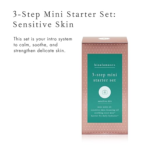 Miniatura 2 de Bioelements 3-Step Starter Set Sensitive Skin - Includes Cleansing Oil, Soothing Reset Mist Toner & Barrier Fix Daily Hydrator Moisturizer