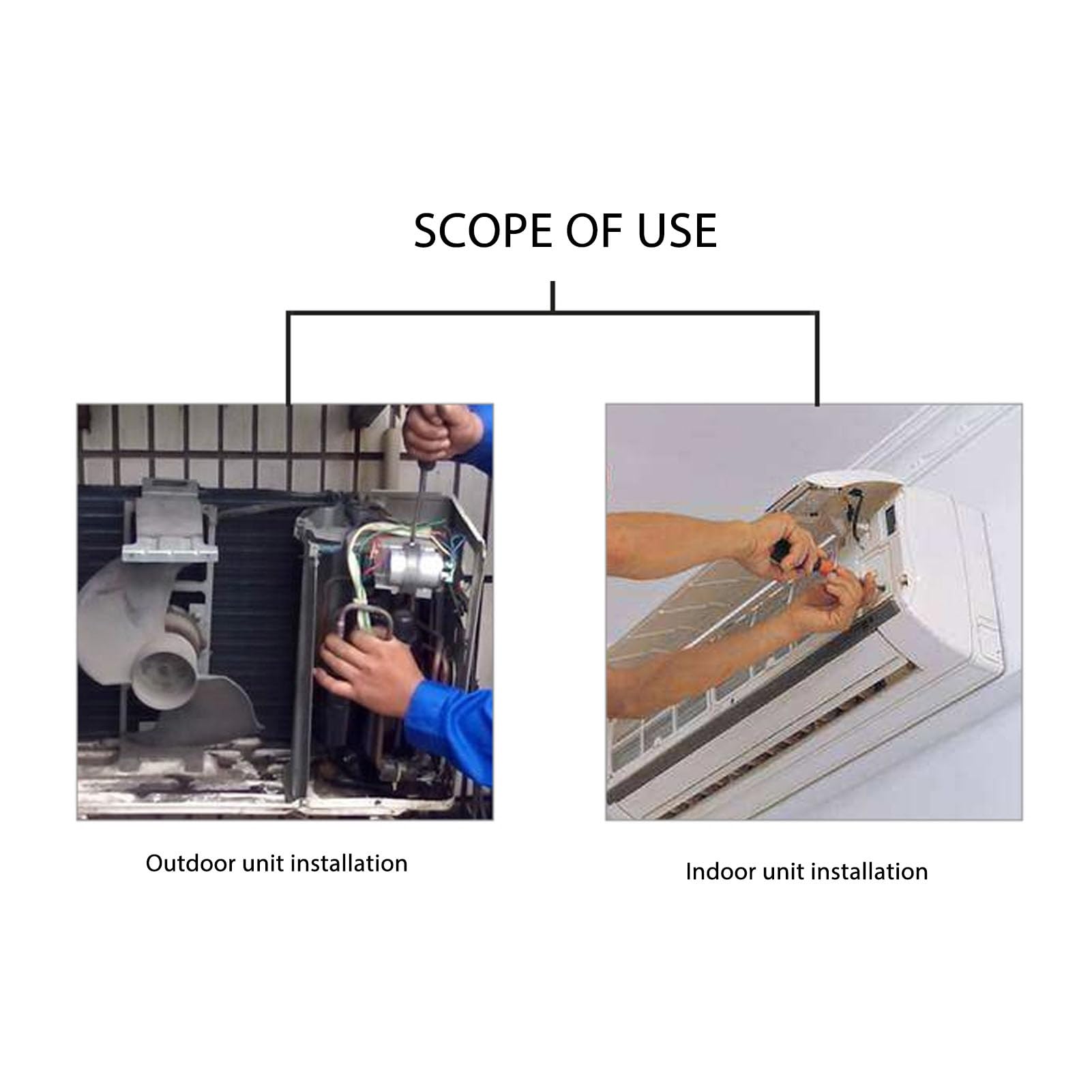 TOOLSGO 1 Inch/26mm Fixed Open End Torsion Wrench 55Nm Vehicle Repair Torsion Wrench for Air Conditioning Automotive Motorcycle Maintenance