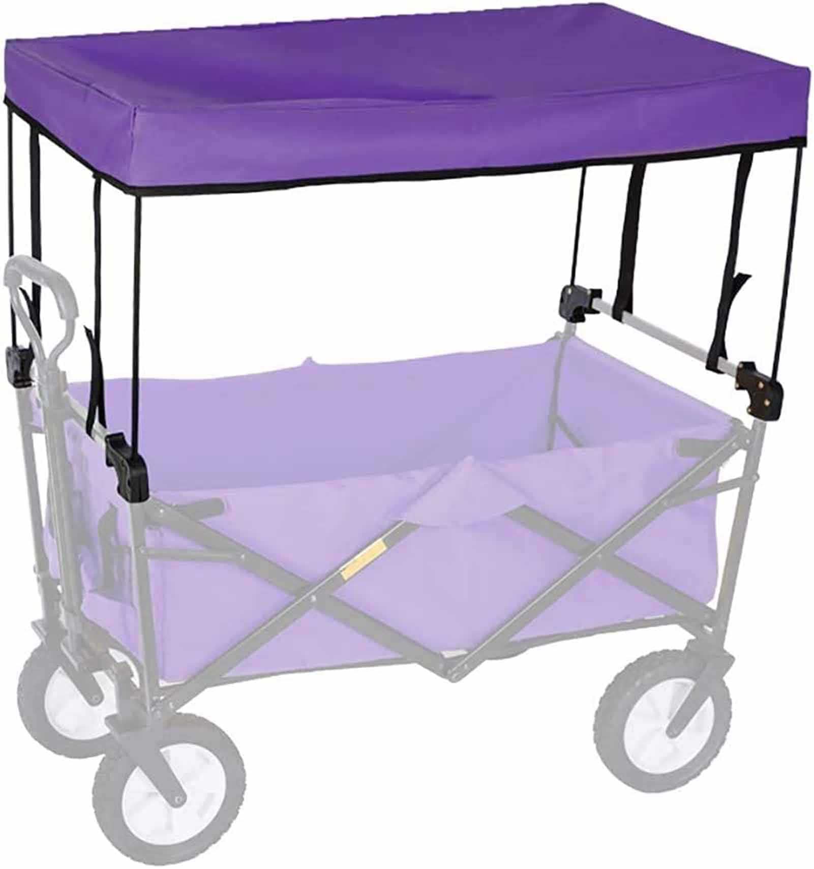 Toldo plegable para carrito – Parasol para uso al aire libre – Perfecto para jardinería, camping y actividades de playa – Portátil y fácil de instalar