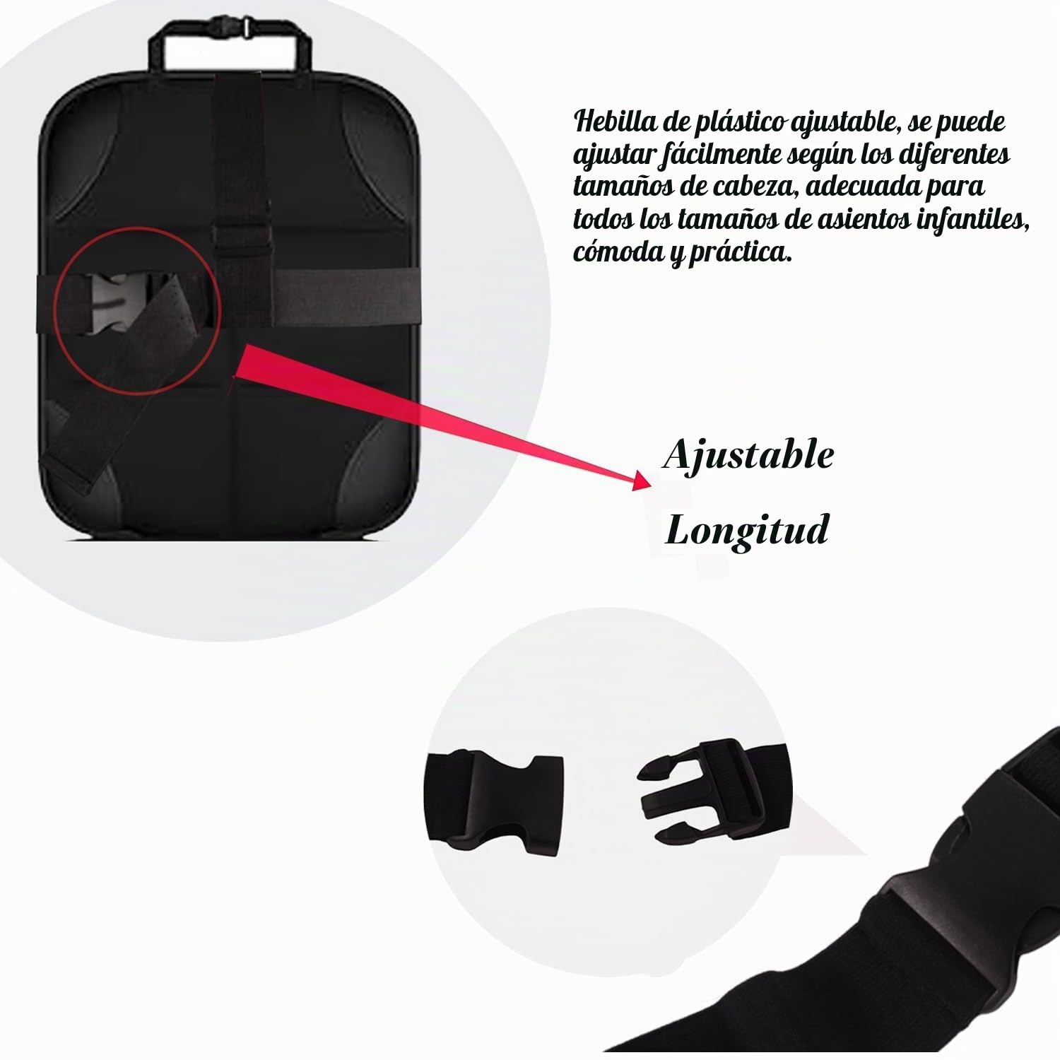 Soporte para la Cabeza del Asiento de Coche para bebé, Banda Segura para reposacabezas de Asiento de Coche, Correa para la Cabeza para Asiento de Coche, posicionador de sueño.