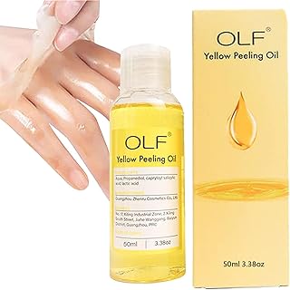 Óleo Peeling para Pele Escura | 50ml Extra Strength Yellow Peeling Oil Clareamento Da Pele Morta | Adequado para pele escura, corpo, rosto, manchas escuras, pele iluminada Aferzov