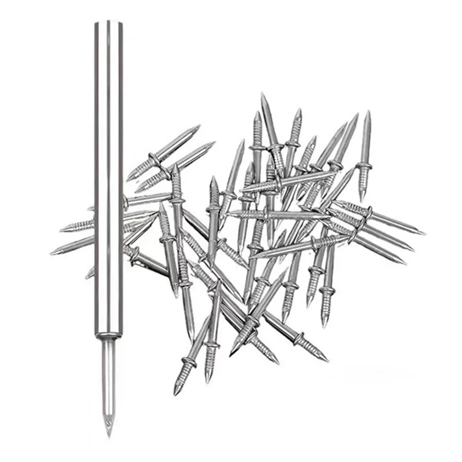 Double-Head Skirting Seamless Nails 600/800/1000Pcs with 5 Installation Tools