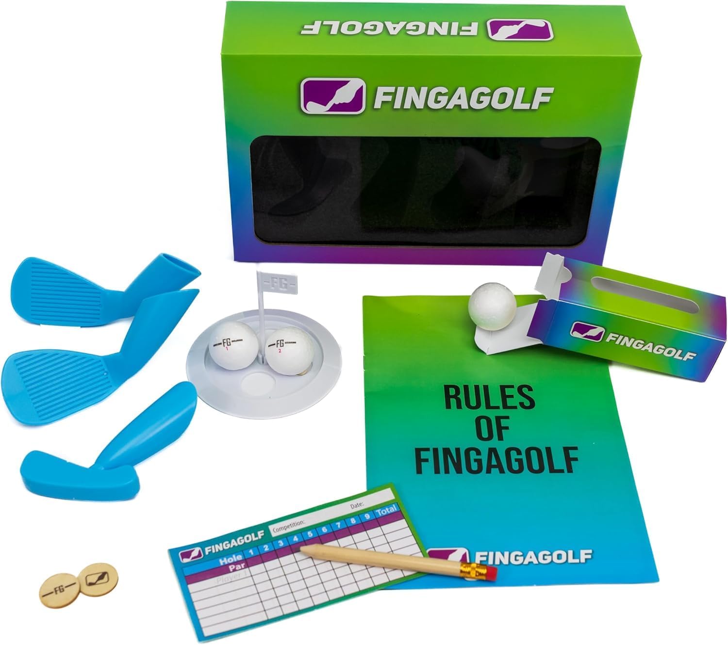 Fingagolf Indoor Golf Game Realistic Golf for Home, Office, or Travel – Unique Gift for Golfers of All Ages