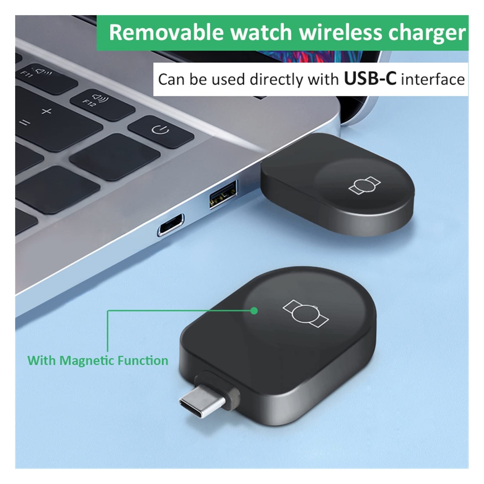Support de Chargeur sans Fil, Support 3 en 1 for Station d'accueil Charge Rapide 30 W for Montre Compact et Puissant(-02)