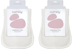 Stay Dry with Esembly Overnighter Diaper Boosters, Featuring Super Absorbent Organic Cotton