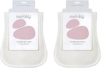 Vista 11 de Esembly Overnighters - Insertos de tela de algodón orgánico con forro polar que se mantiene seco, dobladores de absorción nocturna reutilizables
