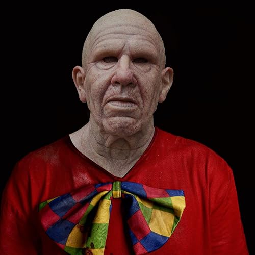 Miniatura 7 de Taiping Lake Máscara de látex 3D para Halloween, disfraz de anciano, disfraz de fiesta de terror, para hombre mayor, máscara realista de terror