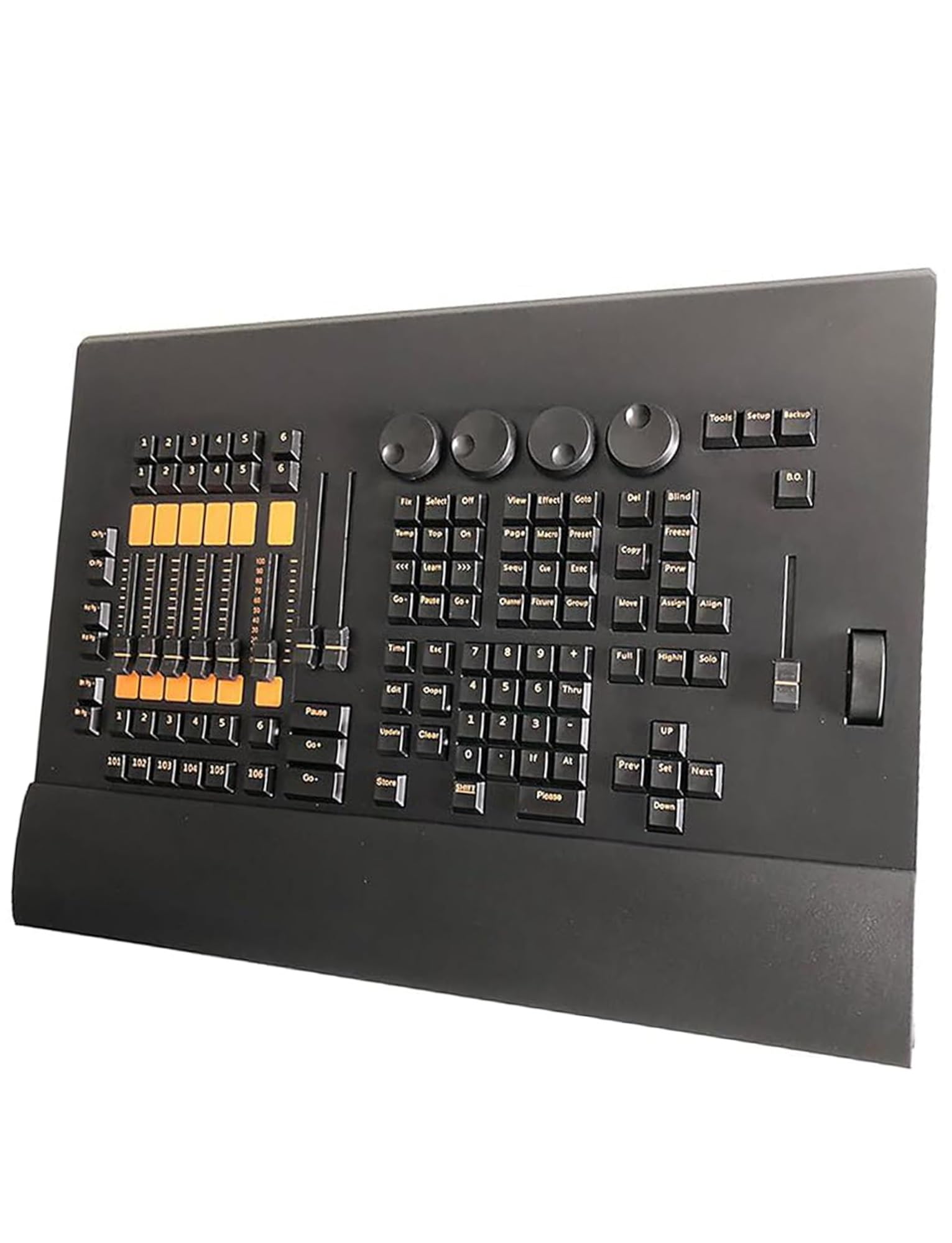 Contrôleur d'éclairage 512, contrôleur 1024 canaux pour éclairage de scène à brouillard, console de mixage, utilisation pour l'édition de programmes d'éclairage pour les spectacles d'éclairage de sc
