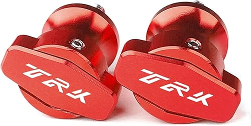 Tornillos de soporte M6 de aluminio para motocicleta de 0.236in para Benelli TRK 502 502X 251 TRK502 TRK502X TRK251 con logotipo TRK (color rojo)