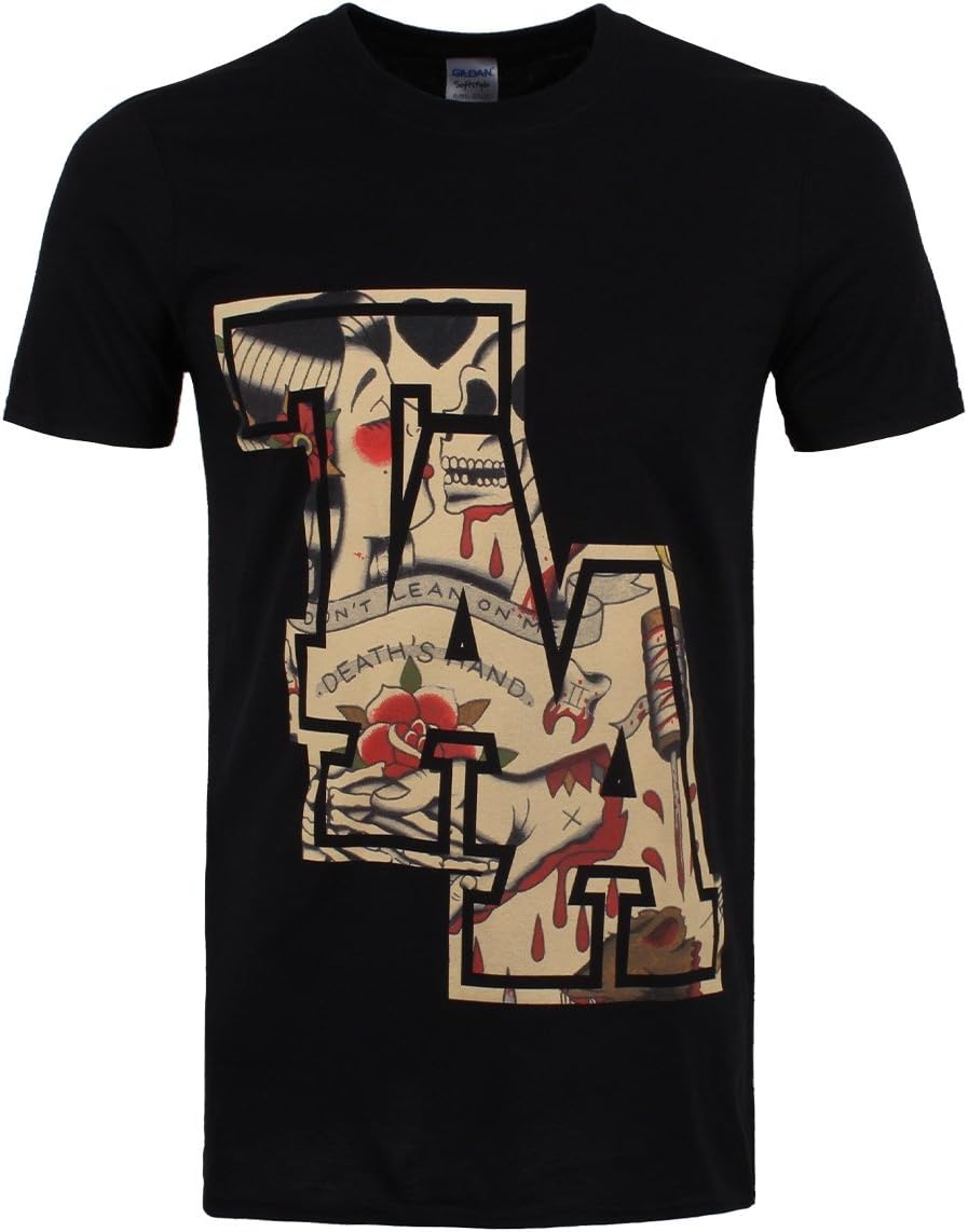 The Amity Affliction Men39;s Deaths Hand T-shirt Black